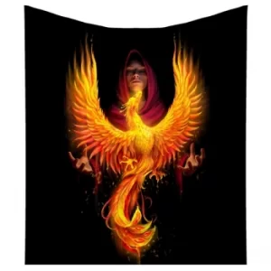 image of Anne Stokes Phoenix Rising Mythical Burning Bird Throw