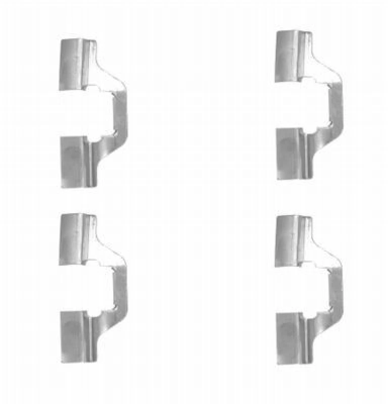 Image of HELLA Brake pad fitting kit HELLA 8DZ 355 203-811