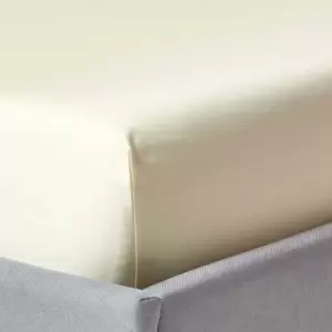 Image of Cream Deep Fitted Sheet Egyptian Cotton 1000 Thread Count, King - Cream - Cream - Homescapes