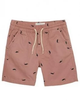 Image of Fat Face Boys Studland Toucan Print Shorts - Pink, Size 9-10 Years