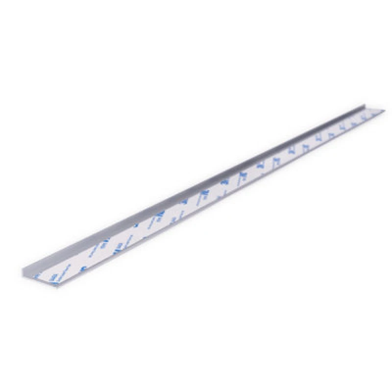 Image of Splashwall Alloy Silver Aluminium Worktop End Cap (H)600mm (W)4mm