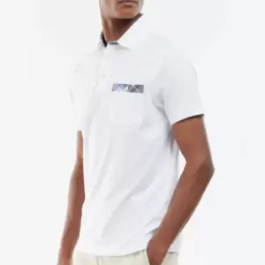 Barbour Mens Lirst Polo Shirt - White - XXXL