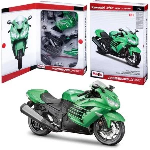 image of 1:12 Kawasaki Ninja ZX-14R Motorbike Model Kit