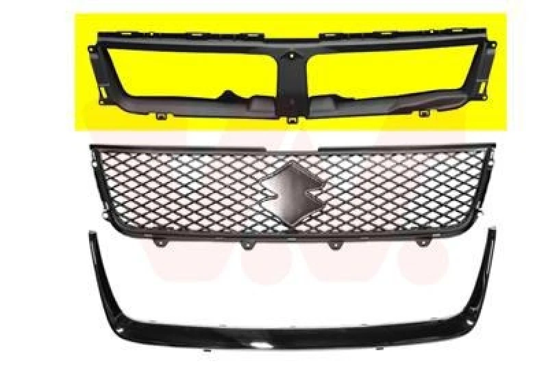 Image of VAN WEZEL Frame, radiator grille VAN WEZEL 5250513