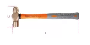 image of Beta Tools 1377 BA340PL 340g Spark-Proof Ball Pein Round Head Hammer 013770884