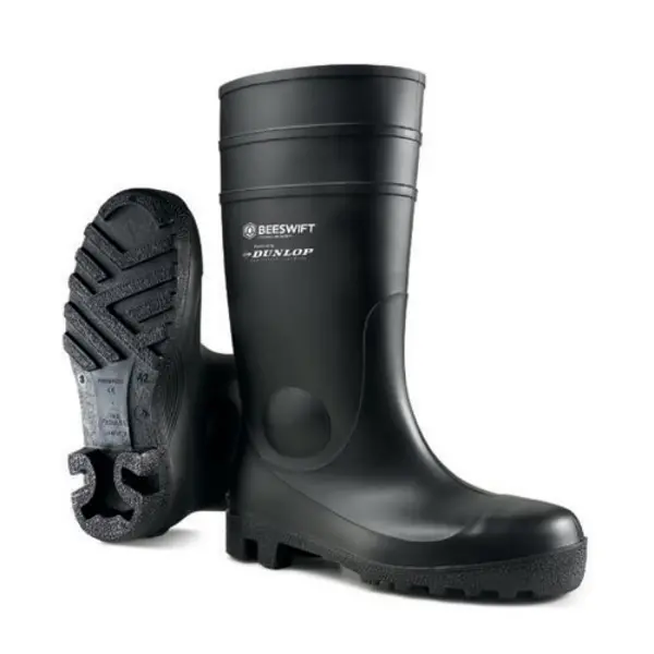 Image of Dunlop Dunlop Aston Safety Wellington Boots 1 Pair Black 10.5 ASTON10.5