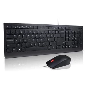 image of Lenovo Essential Wired Keybaord and Mouse Combo UK Layout