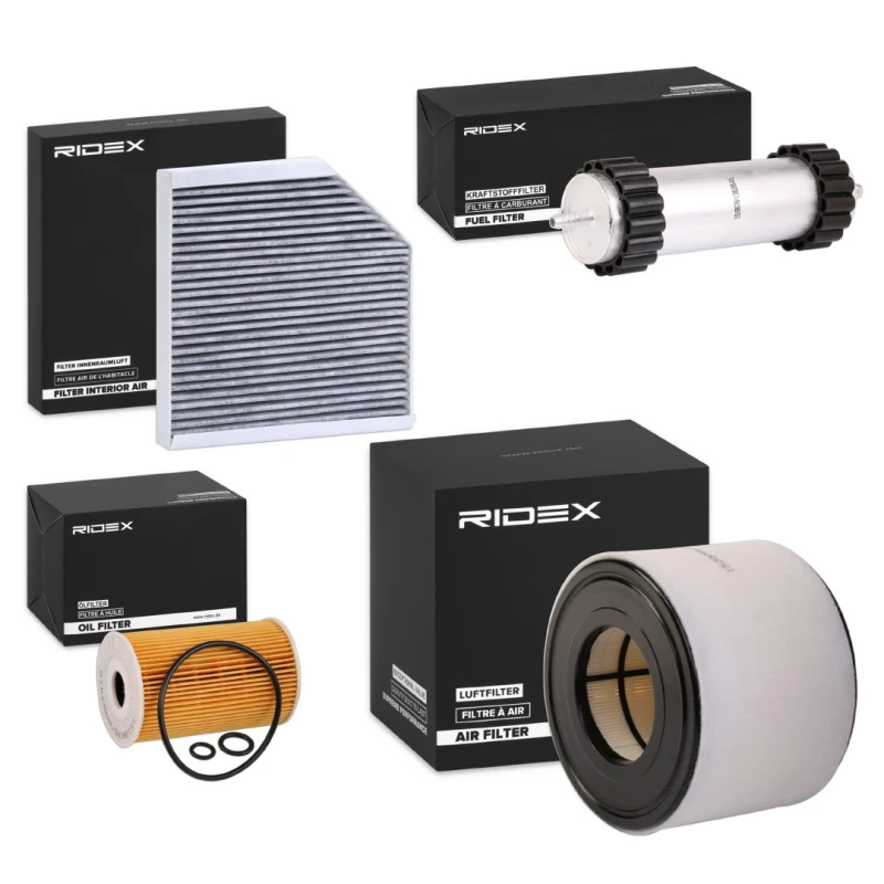 Image of RIDEX 4055F25655 Filter Set with gaskets/seals, with pre-filter Filter Set (4055)