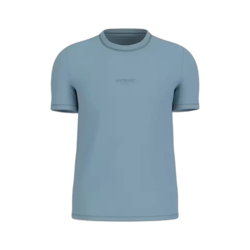 Image of Guess Round neck T-Shirt Guess Aidy Bleu Male XS