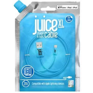 image of Juice 2m XL Lightning Cable - Aqua