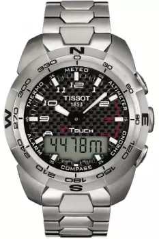 image of Mens Tissot T-Touch Expert Titanium Alarm Chronograph Watch T0134204420200