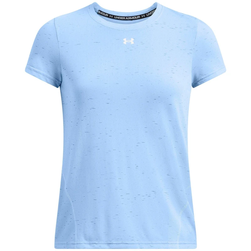 Image of Under Armour Womens Vanish Seamless Short-Sleeve Performance Gym Top Blue female 8 (XS)