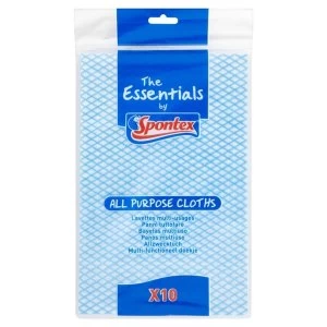 Image of Spontex Essentials All Purpose Cloths Pack 10