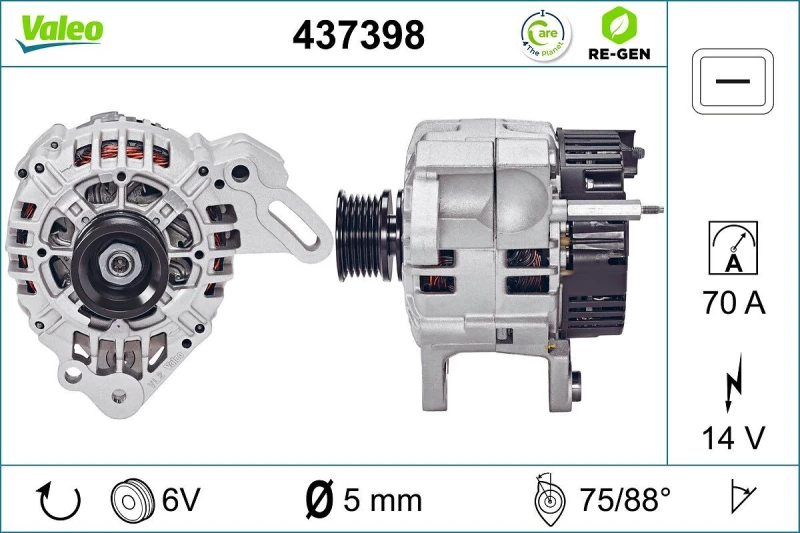 Image of Alternator VALEO 437398