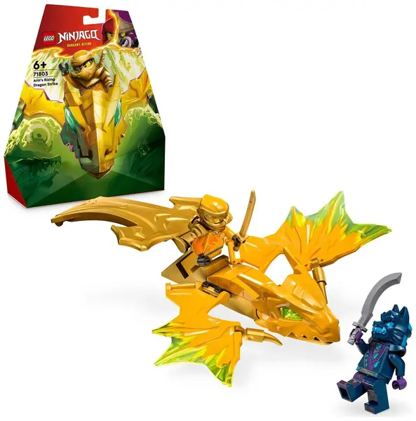 image of LEGO NINJAGO Arin's Rising Dragon Strike Ninja Toy Set 71803