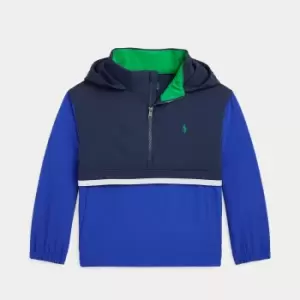 Image of Ralph Lauren Boys Traveller Windbreaker - Newport Navy/Rugby Royal - 8 Years