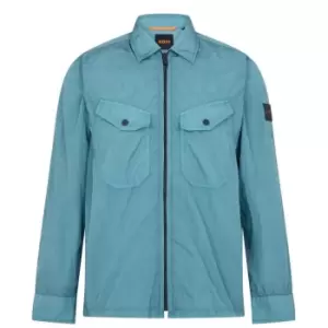 Image of BOSS Lovel Zip 9 Overshirt - Green