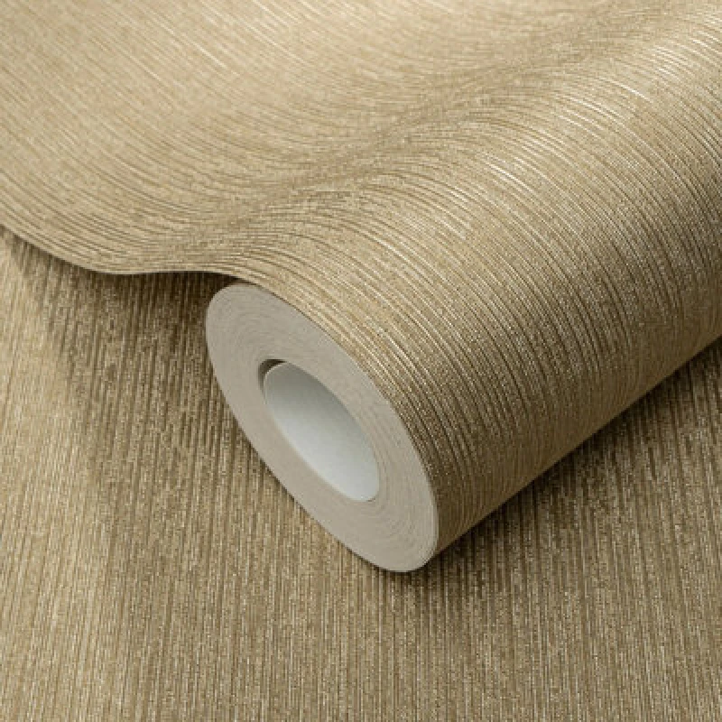 Image of Erismann Erismann Soft Loom Gold Vinyl Wallpaper gold