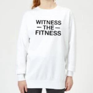 image of Witness the Fitness Womens Sweatshirt - White - 3XL