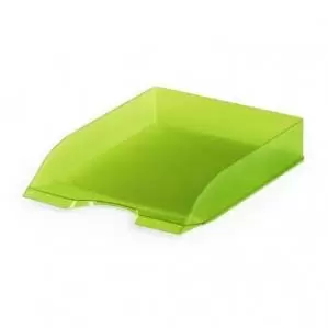 Image of Durable Letter Tray BASIC Transparent Light Green Pack of 1