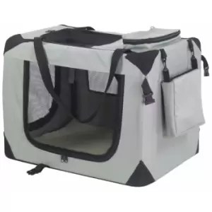 Image of Dog Crate Nylon 70x52x50cm Grey 11072 Grey - @pet