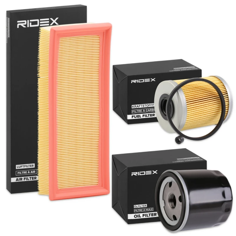 Image of RIDEX 4055F23512 Filter Set with gaskets/seals Filter Set (4055)