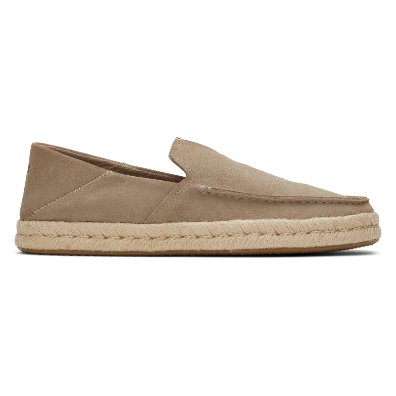 Image of TOMS Mens Alonso Loafer Rope Loafers Dune Sand Natural, 10