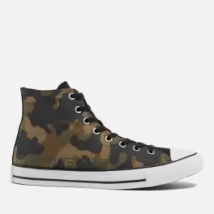 image of Converse Mens Chuck Taylor All Star Desert Camo Hi-Top Trainers - Utility/Black/Sandal Wood - UK 11