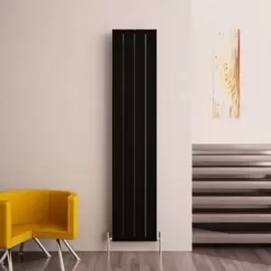 image of Carisa Monza Vertical Designer Radiator, Black (W)375mm (H)1800mm