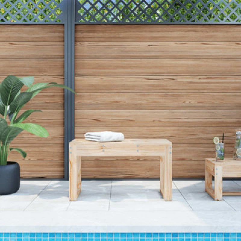 Image of vidaXL Garden Bench 80x38x45cm Solid Wood Pine, Brown 825086