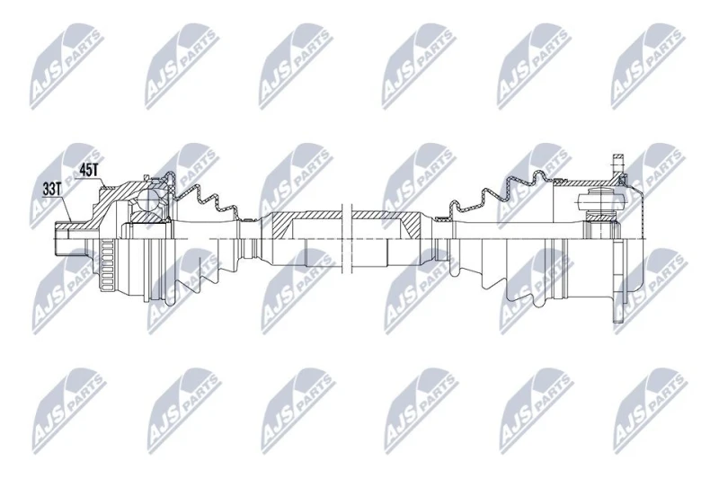 Image of NTY NPW-AU-059 Drive shaft Automatic Transmission, Front Axle Left Drive Shaft (13)