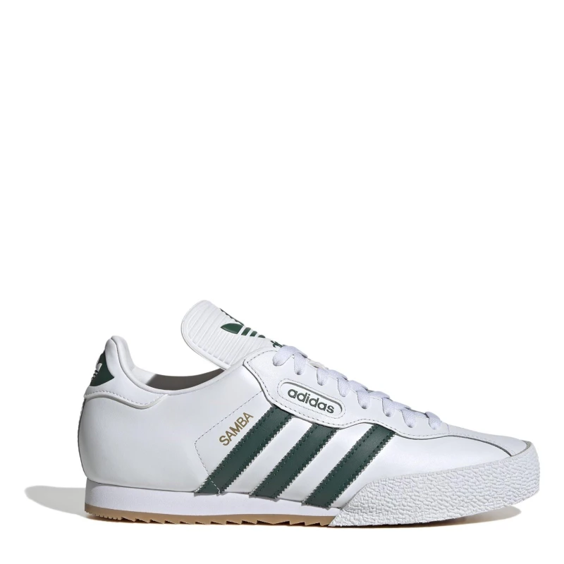 Image of adidas Kids Samba Super Low-Top Trainers White/Green male 3 (35.5)