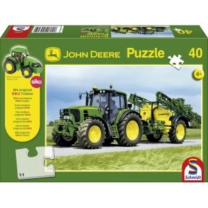 image of John Deere Tractor With Sprayer 40 Piece Jigsaw