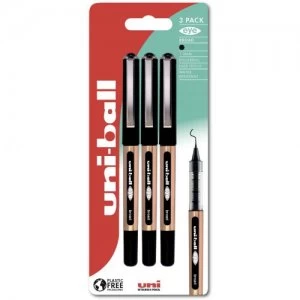 Image of Uni-Ball Eye Broad UB-150-10 BK Plastic Free Packaging PK3