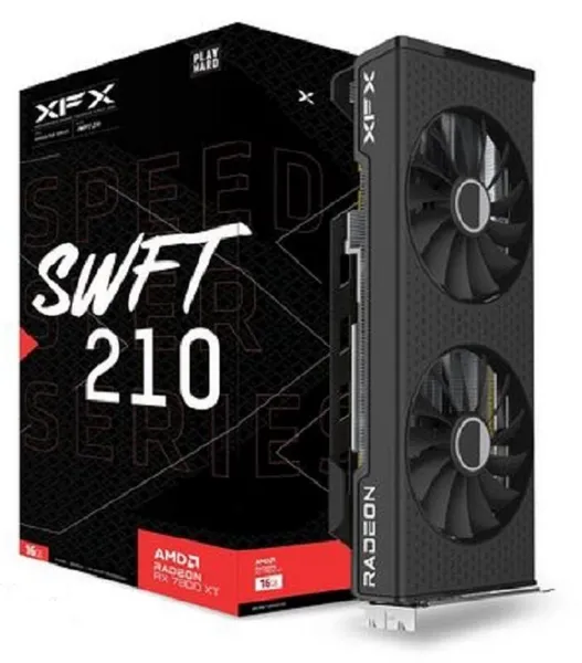 image of XFX Speedster SWFT210 Radeon RX 7800XT CORE Gaming Graphics Card RX-78TSWFTF