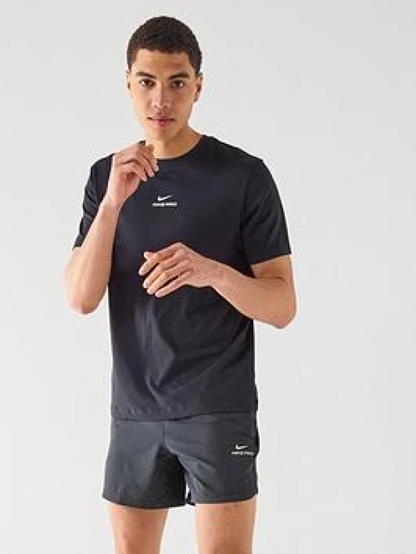 Image of Nike Pro Training Dri-FIT Short Sleeve Top Mens Short Sleeve Performance T-Shirts XL Black 62039303470
