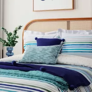 image of Helena Springfield Margot Kingsize Duvet Cover Set, Aqua