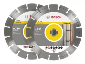 Bosch 06159975T0 230mm Diamond Blade Twinpack Clic Nut - main image