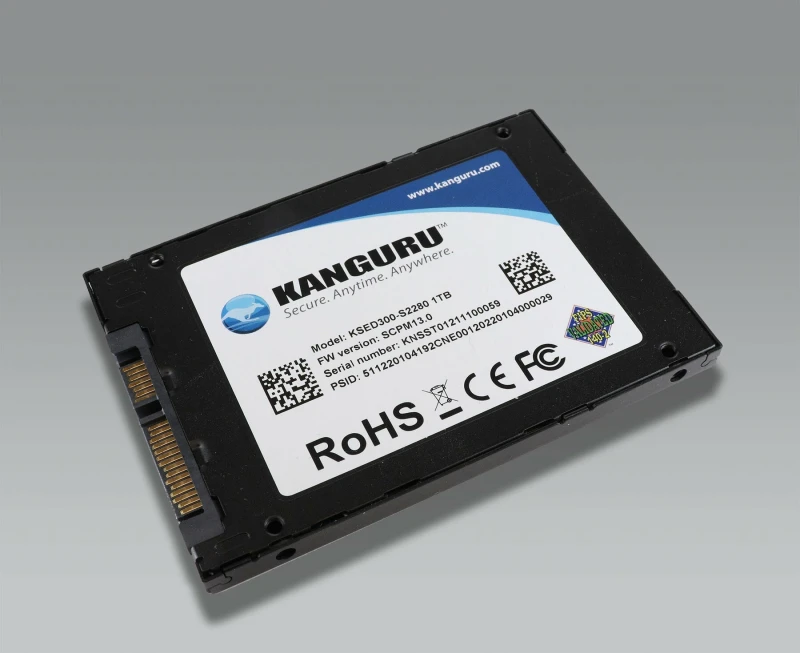 Image of iStorage iStorage Kanguru Defender SED300 Hardware-Based Self-Encrypting Internal SATA SSD 500 GB FIPS 140-2 Level 2 Certified Self-Encrypting 2.5