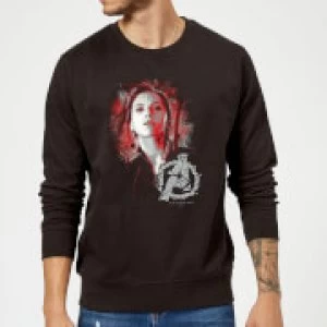 image of Avengers Endgame Black Widow Brushed Sweatshirt - Black