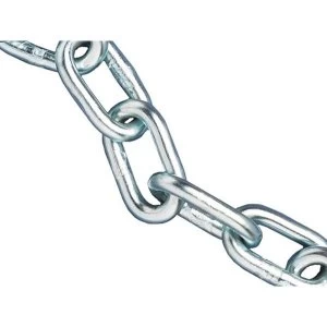 image of Faithfull Zinc Plated Chain 8mm x 10m Box - Max. Load 450kg