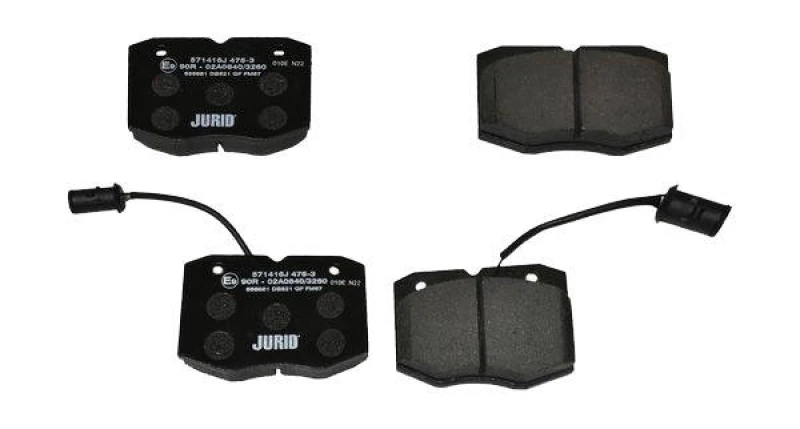 Image of JURID 571416J Brake pad set incl. wear warning contact, without accessories Brake Pad Set,disc brake (402)