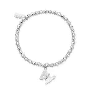 image of ChloBo Silver Didi Sparkle Butterfly Bracelet