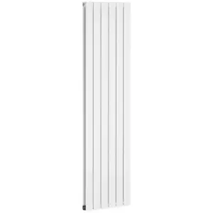 image of HOMCOM Wall Mounted Vertical Radiator Heater in White, white