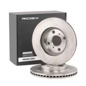 Image of RIDEX Brake disc TOYOTA,DAIHATSU 82B1227 435120D090,435120D130,435120D230 Brake rotor,Brake discs,Brake rotors 4351252120
