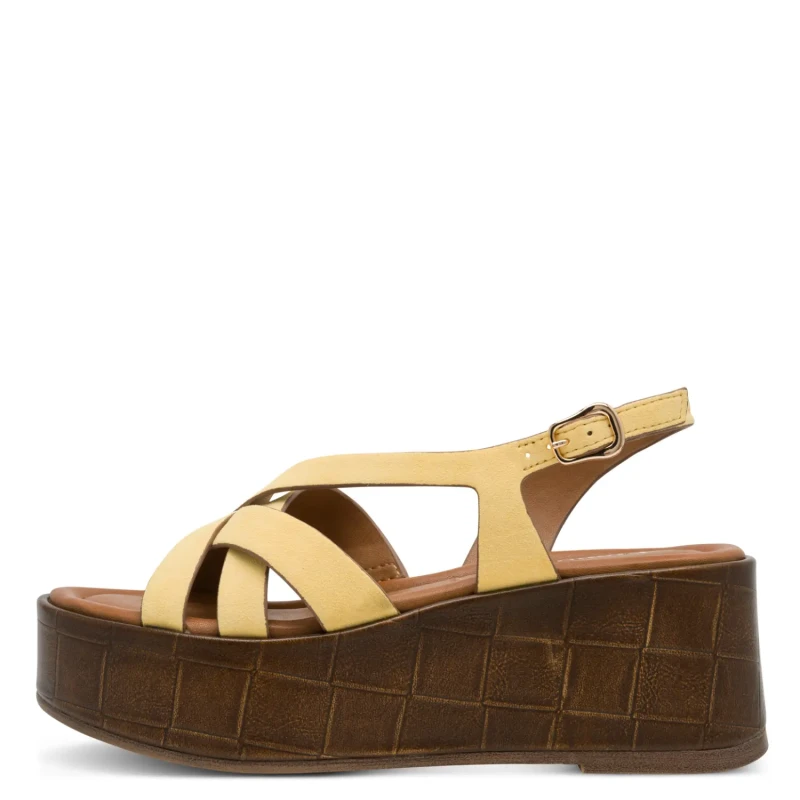 Image of tamaris Womens wedge sandals Tamaris 1-28380-46 Jaune Female 41