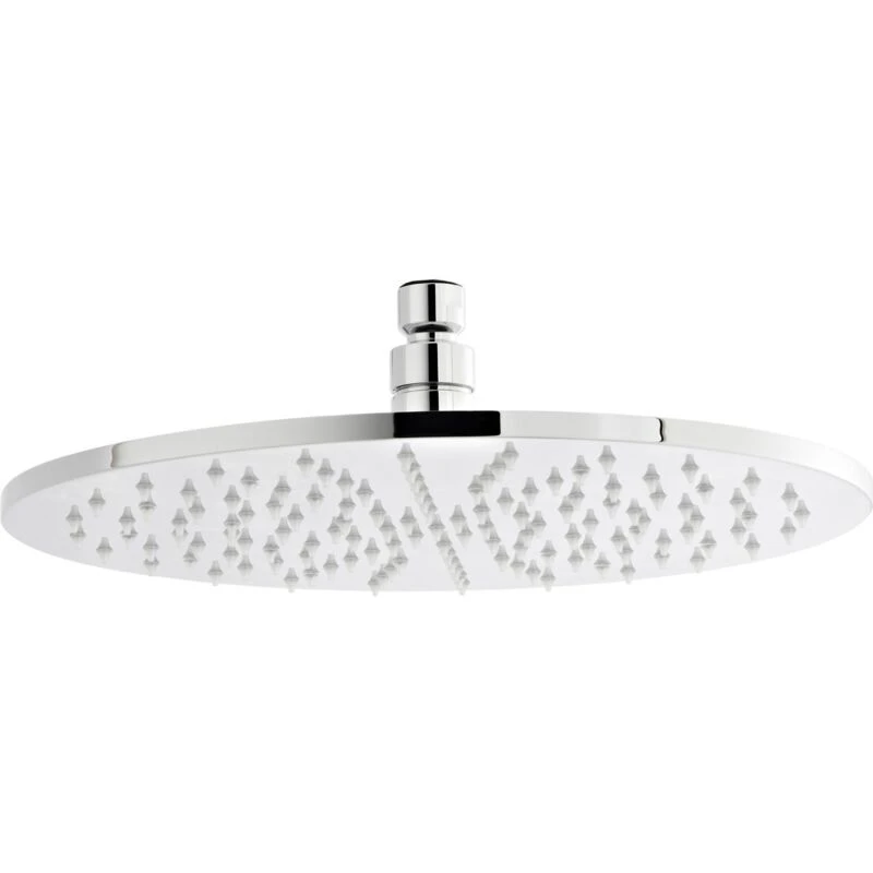Image of nuie Shower Heads Round LED Fixed Head 300mm - Chrome, Silver STY071