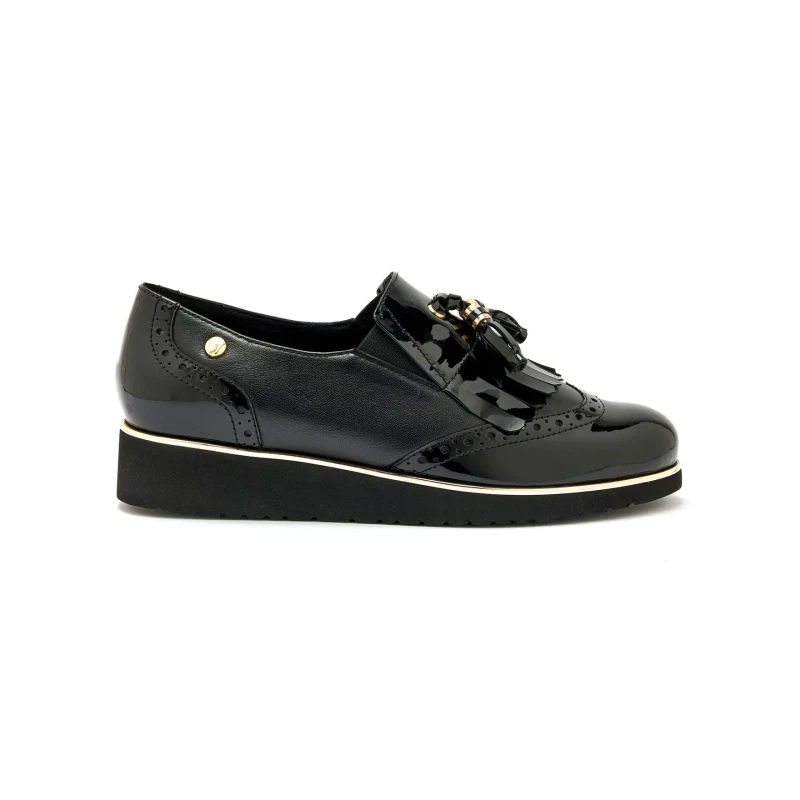 Image of Pediconfort Fringed derby shoes with air sole For Her Pediconfort Noir Female 39