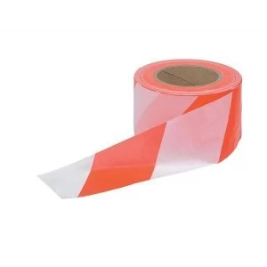 image of 5 Star Office Barrier Tape in Dispenser Box 72mm x 500m Red and White