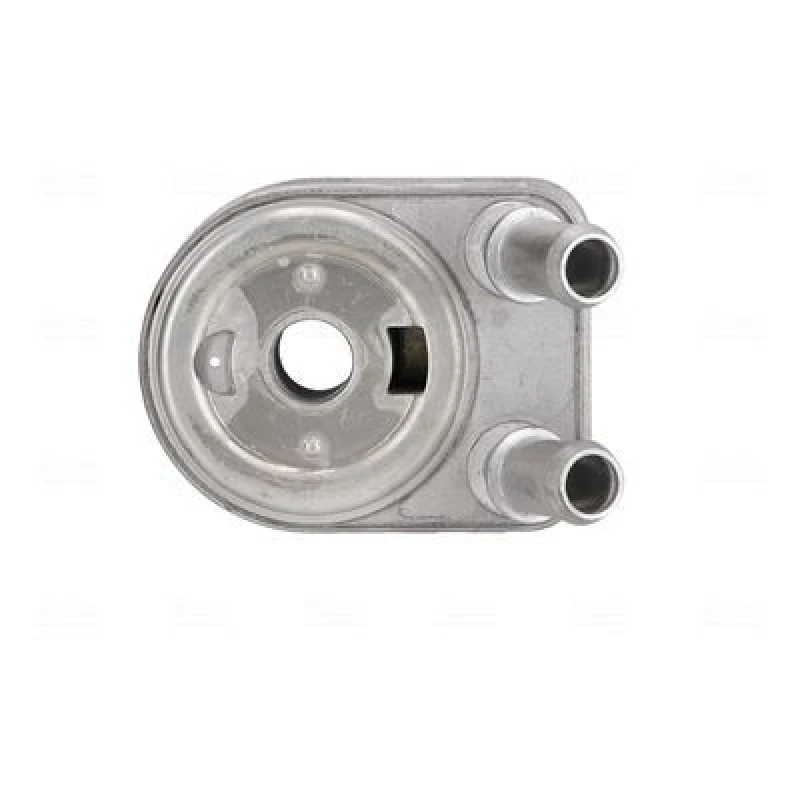 Image of NISSENS 91584 Oil Cooler ** FIRST FIT ** with gaskets/seals, without filter Aluminium Oil Cooler,engine oil (469)